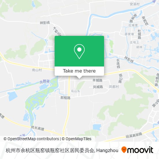 杭州市余杭区瓶窑镇瓶窑社区居民委员会 map