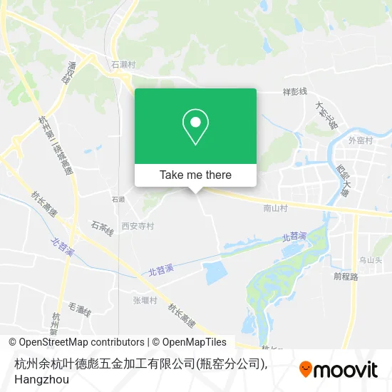 杭州余杭叶德彪五金加工有限公司(瓶窑分公司) map