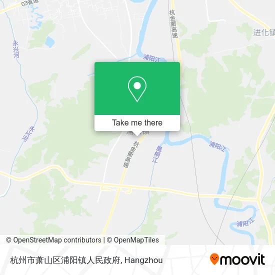 杭州市萧山区浦阳镇人民政府 map