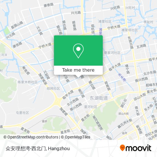 众安理想湾-西北门 map