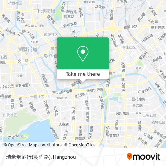 瑞豪烟酒行(朝晖路) map