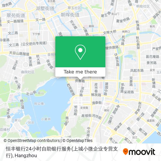 恒丰银行24小时自助银行服务(上城小微企业专营支行) map