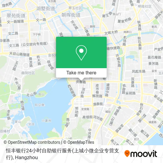 恒丰银行24小时自助银行服务(上城小微企业专营支行) map