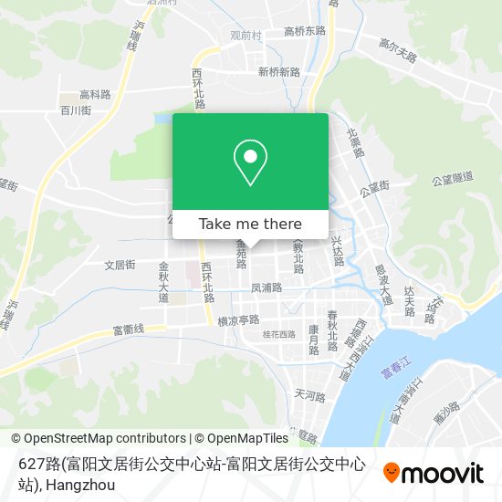 627路(富阳文居街公交中心站-富阳文居街公交中心站) map