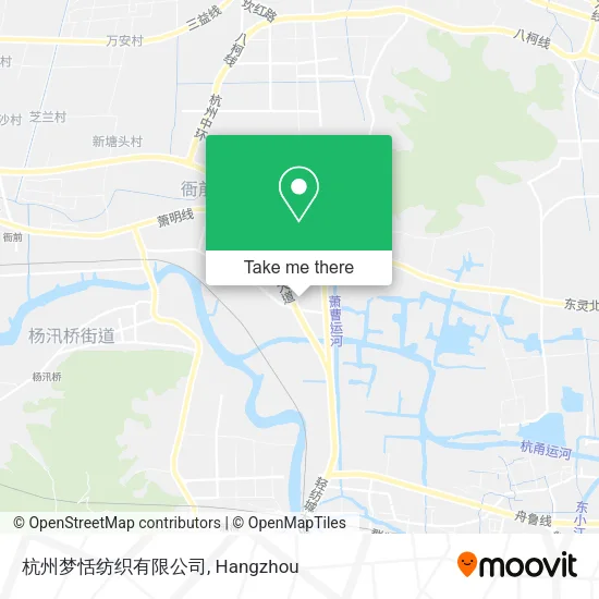 杭州梦恬纺织有限公司 map