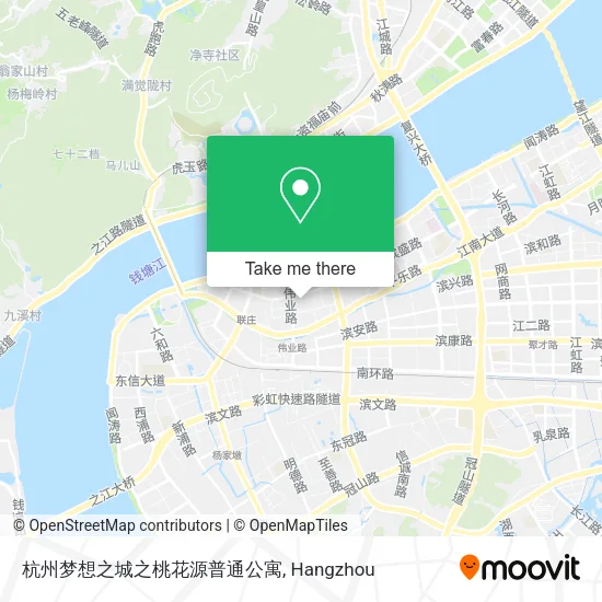 杭州梦想之城之桃花源普通公寓 map