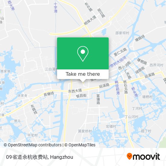 09省道余杭收费站 map