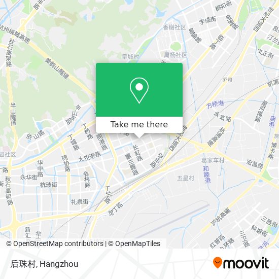 后珠村 map