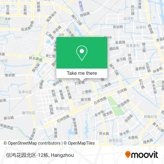 信鸿花园北区-12栋 map