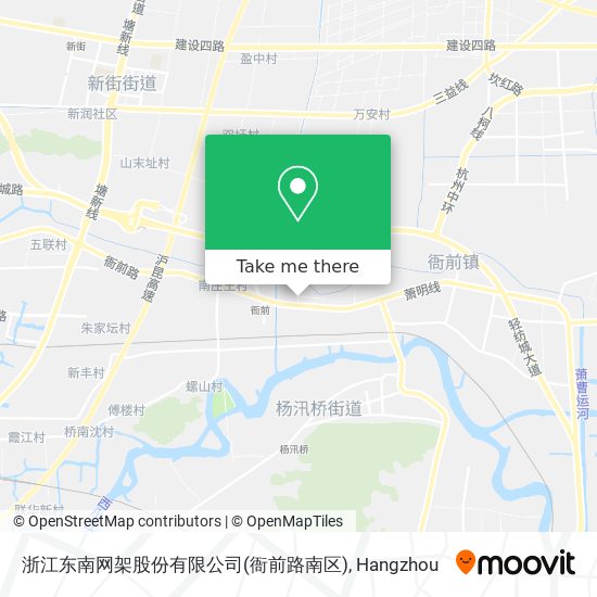 浙江东南网架股份有限公司(衙前路南区) map