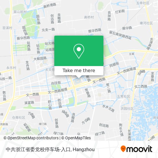 中共浙江省委党校停车场-入口 map