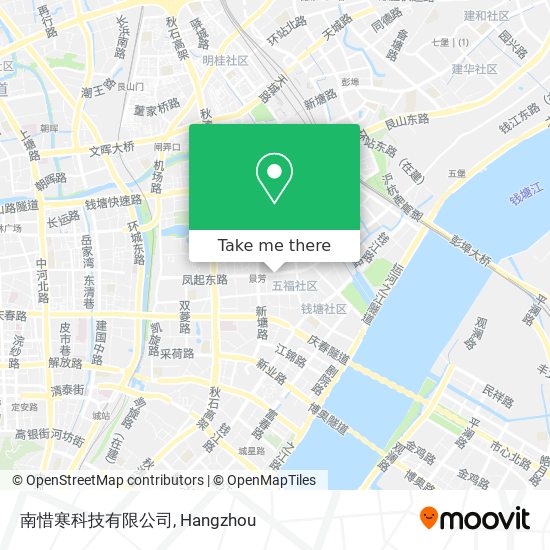 南惜寒科技有限公司 map
