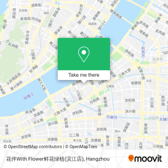 花伴With Flower鲜花绿植(滨江店) map