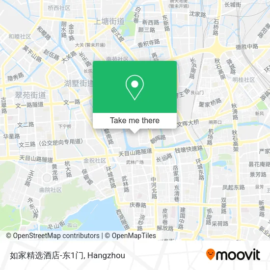 如家精选酒店-东1门 map