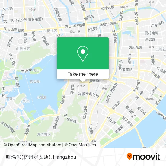 唯瑜伽(杭州定安店) map
