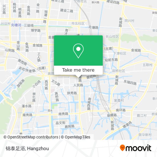 锦泰足浴 map