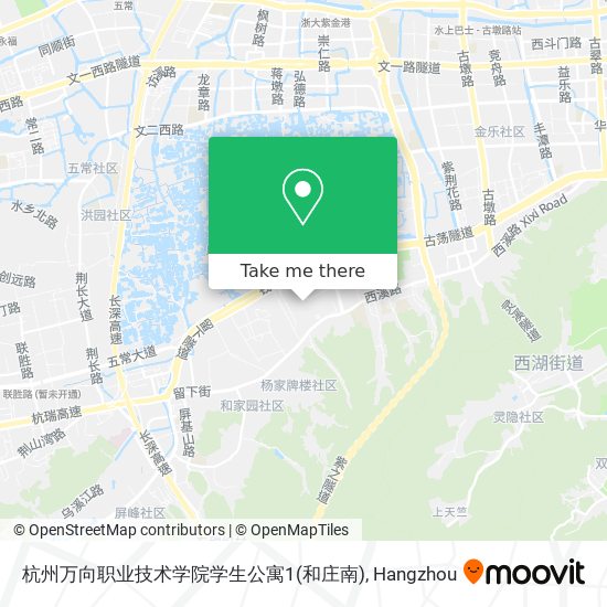 杭州万向职业技术学院学生公寓1(和庄南) map