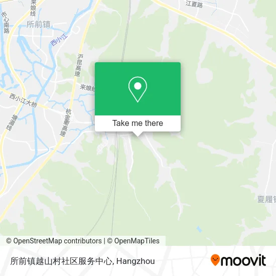 所前镇越山村社区服务中心 map