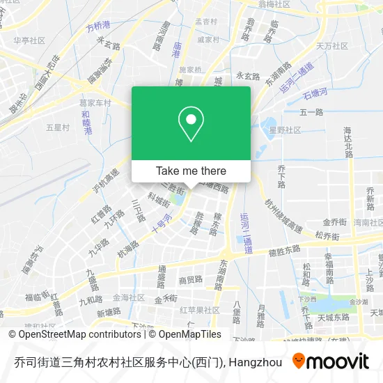 乔司街道三角村农村社区服务中心(西门) map