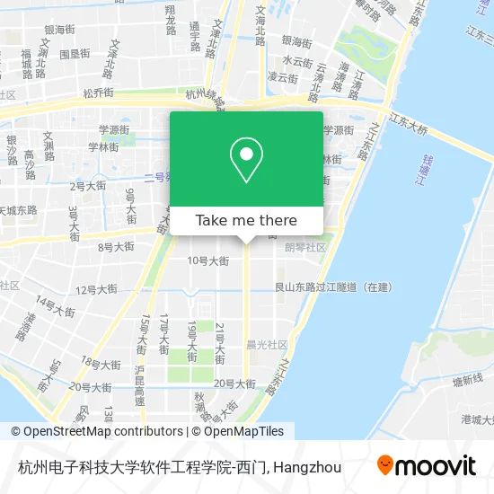 杭州电子科技大学软件工程学院-西门 map