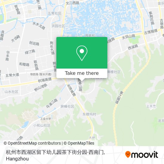杭州市西湖区留下幼儿园茶下街分园-西南门 map