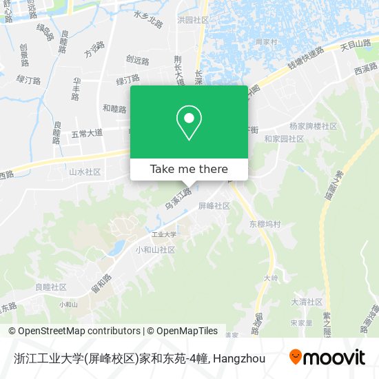 浙江工业大学(屏峰校区)家和东苑-4幢 map