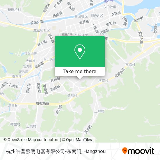 杭州皓普照明电器有限公司-东南门 map