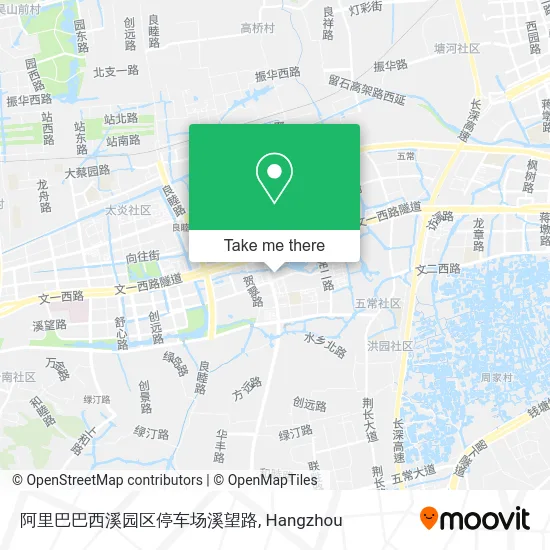 阿里巴巴西溪园区停车场溪望路 map