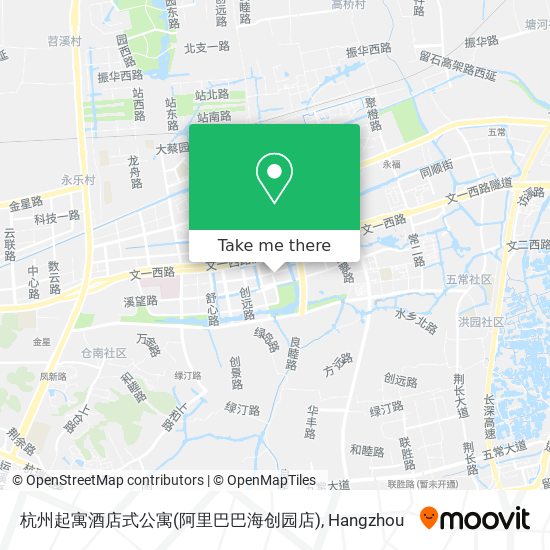 杭州起寓酒店式公寓(阿里巴巴海创园店) map