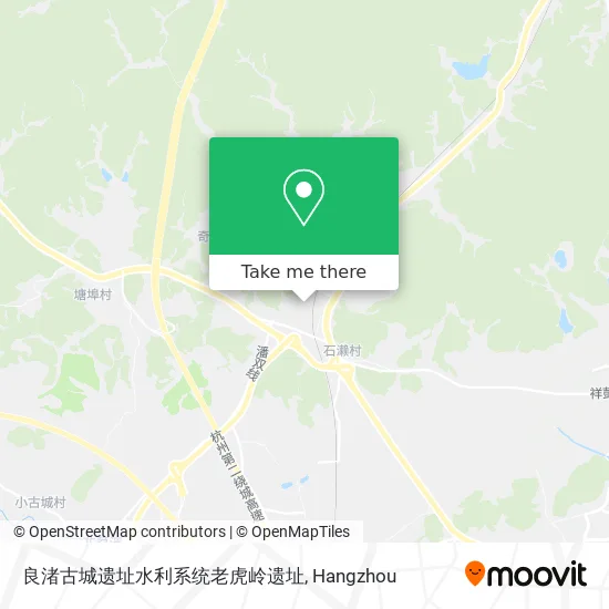 良渚古城遗址水利系统老虎岭遗址 map