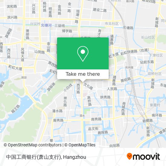 中国工商银行(萧山支行) map