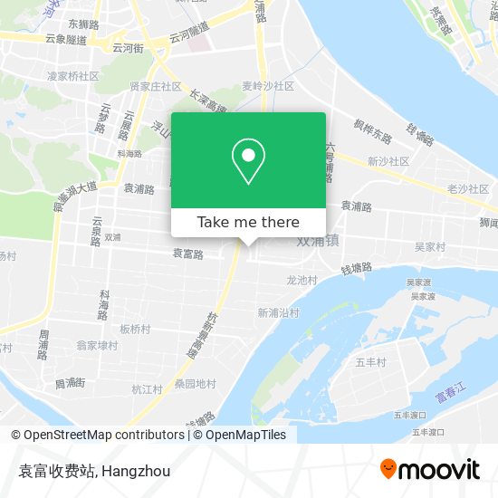 袁富收费站 map