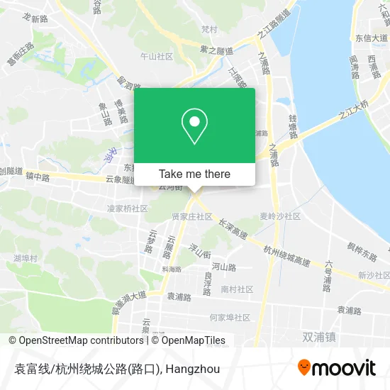 袁富线/杭州绕城公路(路口) map