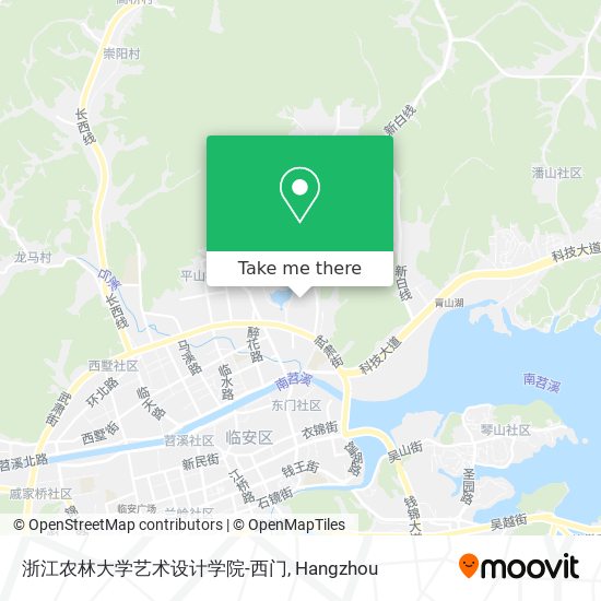 浙江农林大学艺术设计学院-西门 map