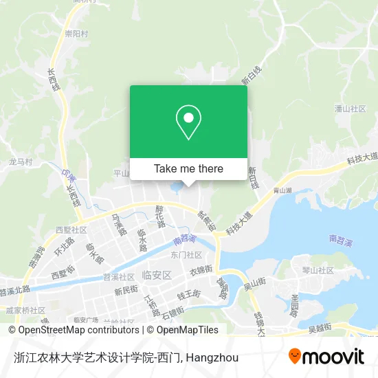 浙江农林大学艺术设计学院-西门 map