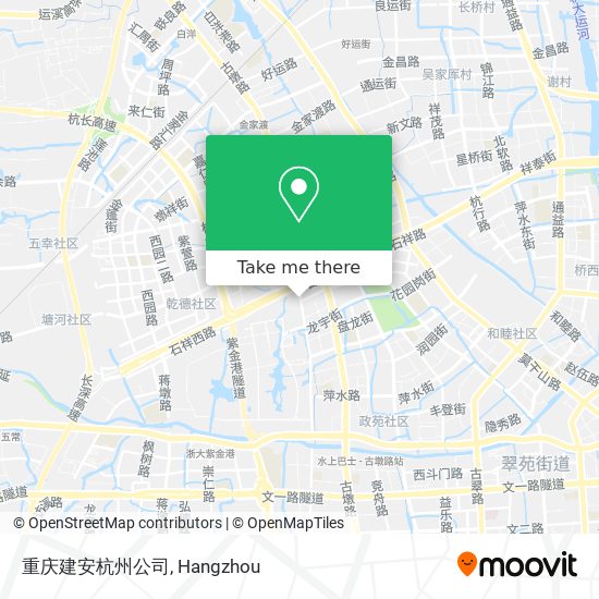重庆建安杭州公司 map