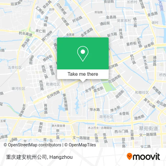 重庆建安杭州公司 map