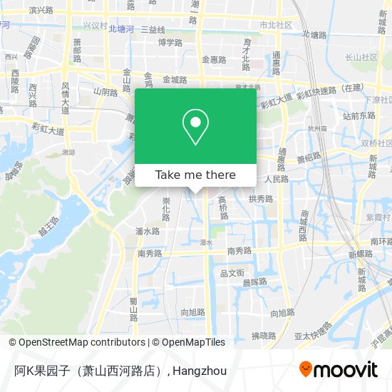 阿K果园子（萧山西河路店） map