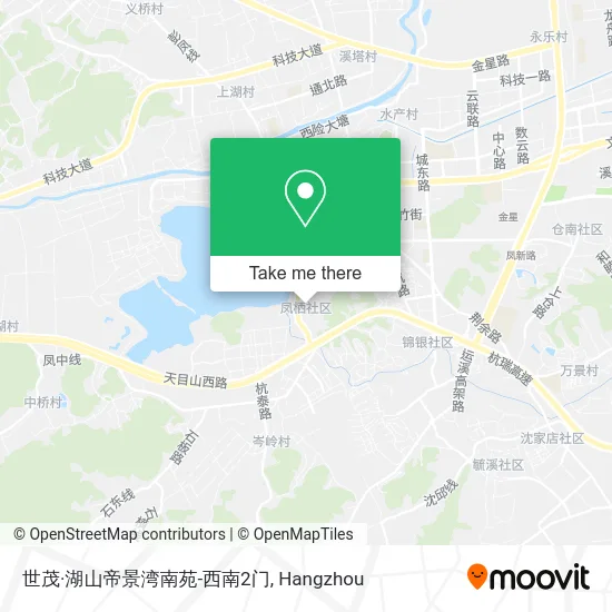 世茂·湖山帝景湾南苑-西南2门 map