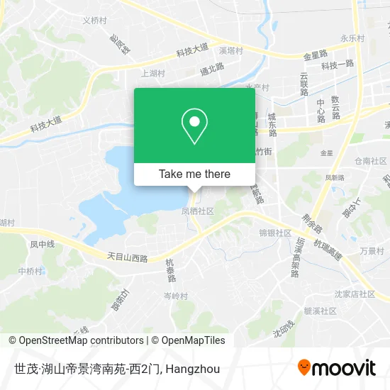 世茂·湖山帝景湾南苑-西2门 map