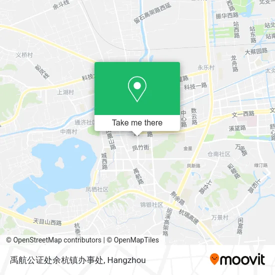 禹航公证处余杭镇办事处 map
