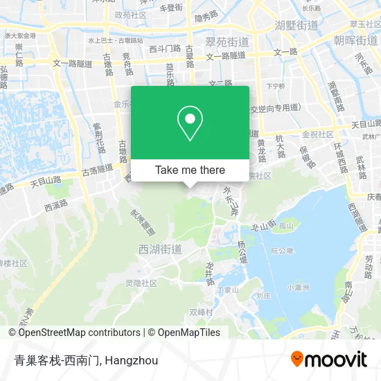 青巢客栈-西南门 map