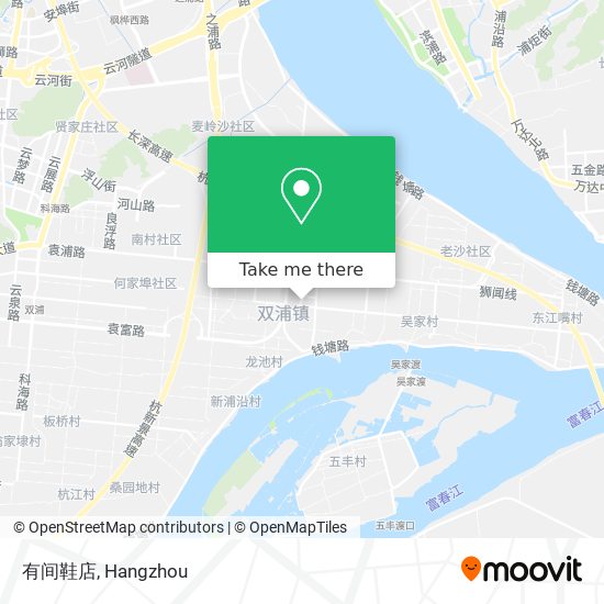 有间鞋店 map