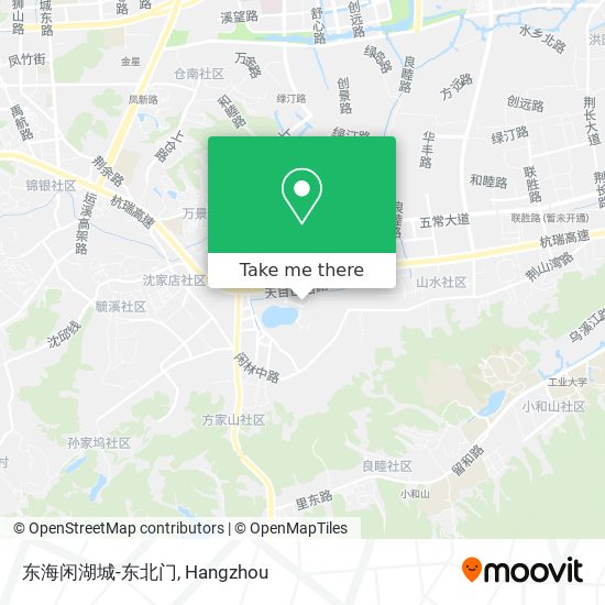 东海闲湖城-东北门 map