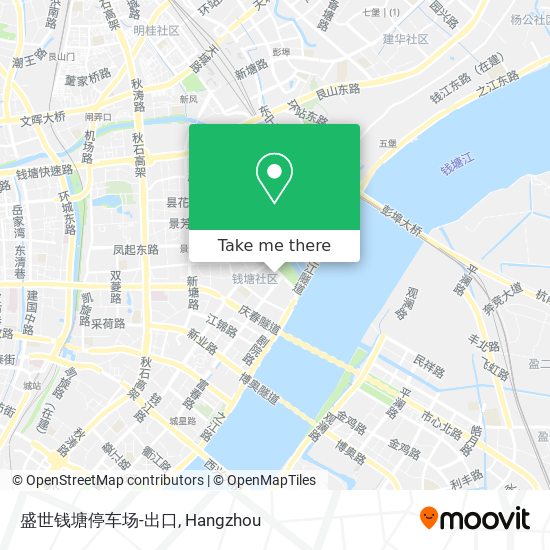 盛世钱塘停车场-出口 map