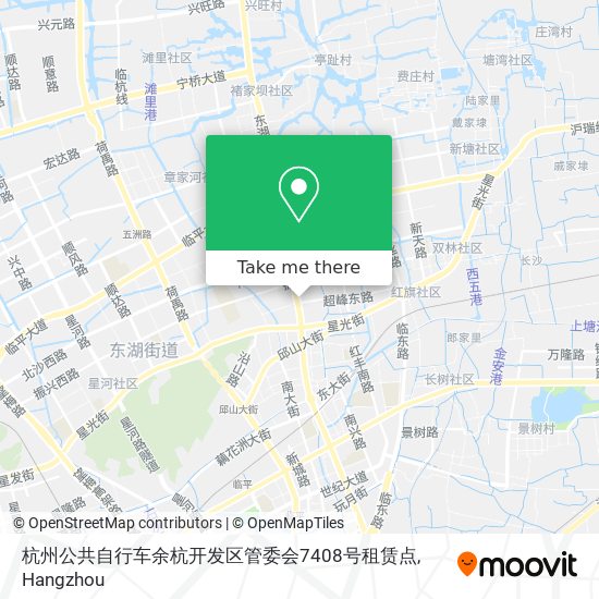 杭州公共自行车余杭开发区管委会7408号租赁点 map