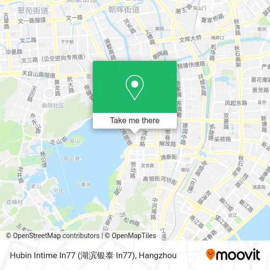 Hubin Intime In77 (湖滨银泰 In77) map