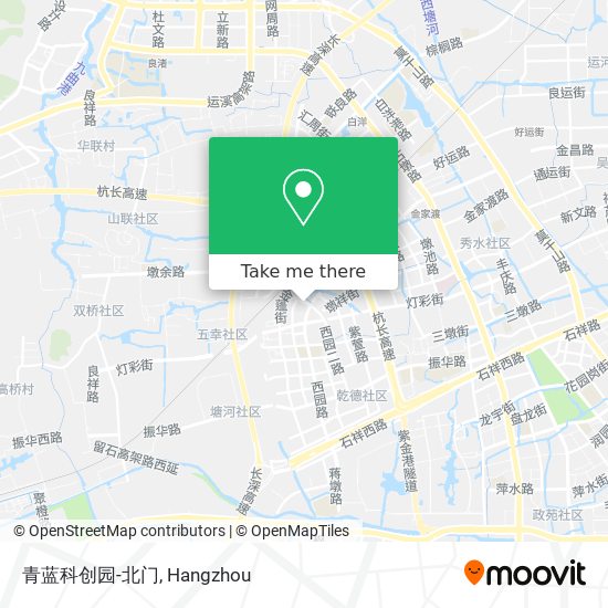 青蓝科创园-北门 map