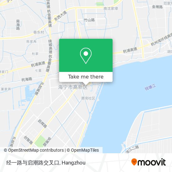 经一路与启潮路交叉口 map