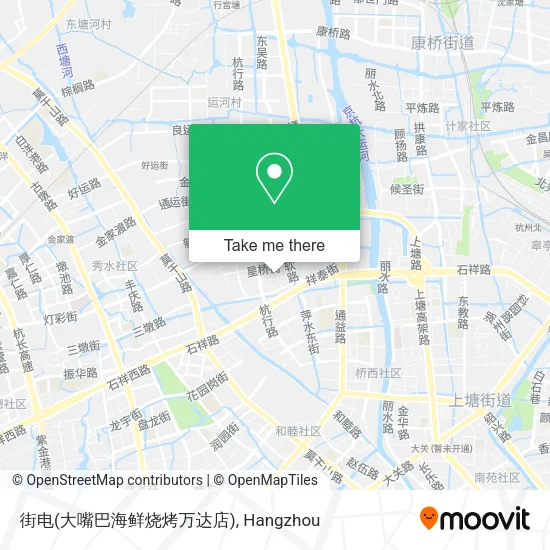 街电(大嘴巴海鲜烧烤万达店) map